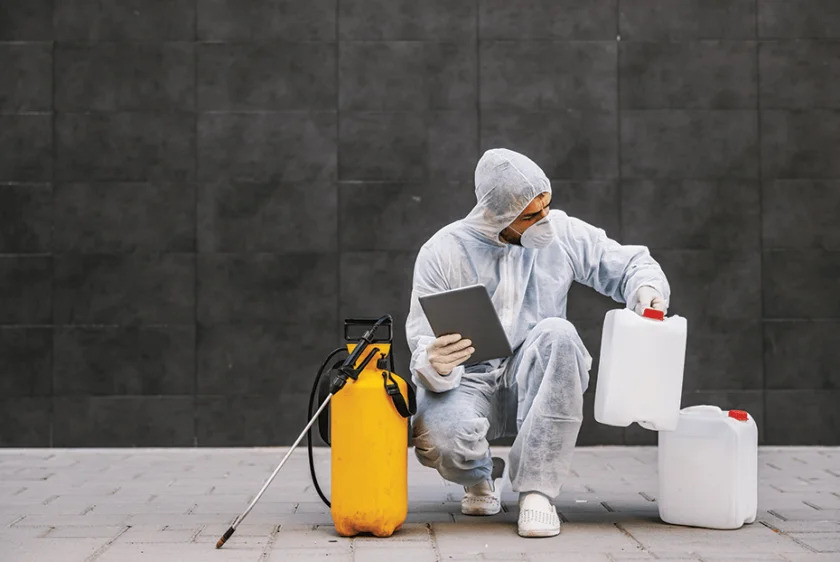 Professional pest control technician in Raleigh NC